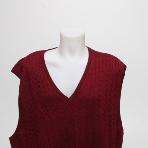Pánská vesta Kallspin pletená červená