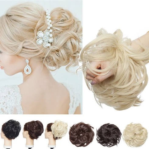 SEGO Updo Predlžovanie vlasov Updo Príčesok Drdol do vlasov OBJEMNÝ [Veľký-80g] lacno prirodzene