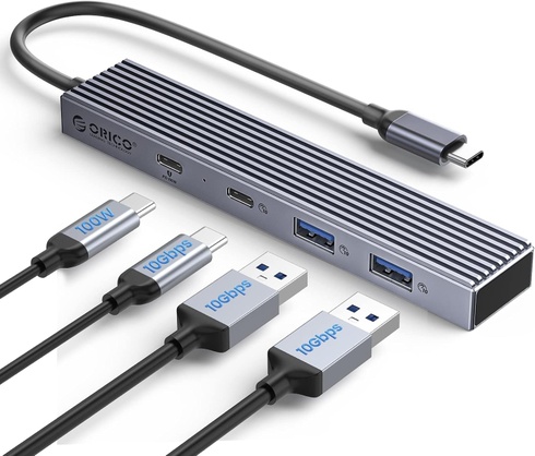 Multiport USB-C rozbočovač Orico DHF-2U2C