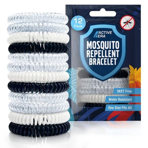 Repelentní náramek proti komárům Active Era (12 kusů), repelent proti komárům outdoor, kemping -
