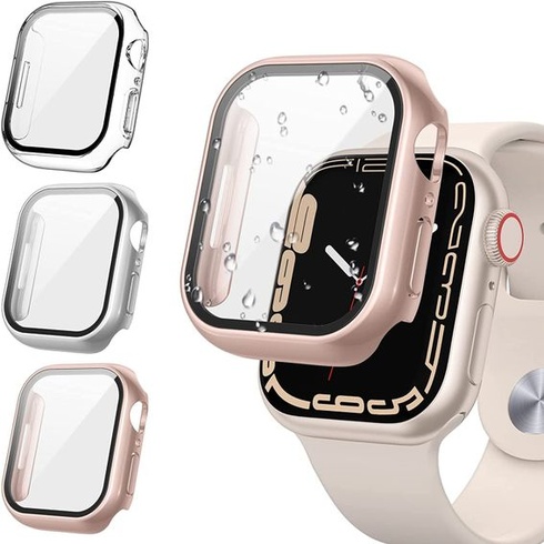 [3ks] Ochranné pouzdro wlooo pro Apple Watch Series SE 2022/6/5/4 40 mm 44 mm Ochranné pouzdro na
