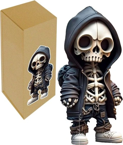 Byffoer Skeleton Figures Malá socha Skeleton Skulptúra ​​Socha Skeleton Figúrky Dekoratívne postavy