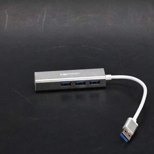 USB HUB Vemont USB-322 stříbrný