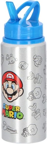 Undercover 6600009915 - Super Mario fľaša na pitie hliník - fľaša na pitie Super Mario z hliníka s