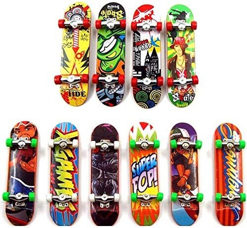 Sipobuy Baby Kids Mini Skateboard Toys Fingerboard Deck Boys Dětské dárky 6ks