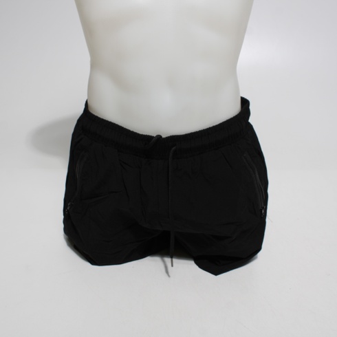 Pánske plavky čierne boxerky nylon-spandex