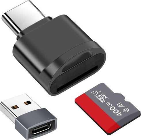 Čítačka kariet TF, Čítačka kariet Micro SD, Adaptér čítačky pamäťových kariet TF typu C s adaptérom USB C