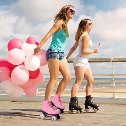 Kolieskové korčule Kelodo ružové pre dievčatá