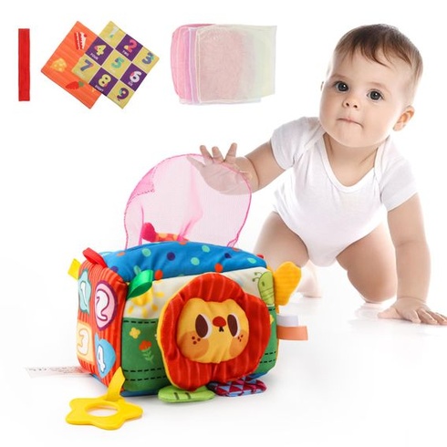 MYDOVA Montessori hračka miminko, 7v1 papírový box miminko, Montessori hračka od 1 roku, obsahuje