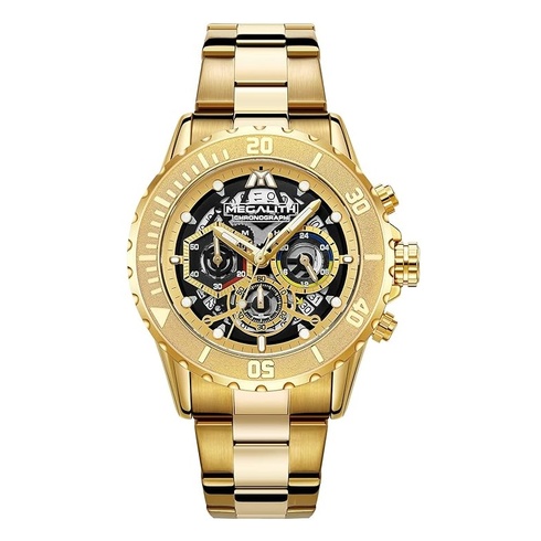 Pánské hodinky MEGALITH 8288M-4 zlaté