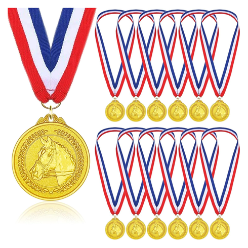 Sada medailí Donrime ve zlaté barvě