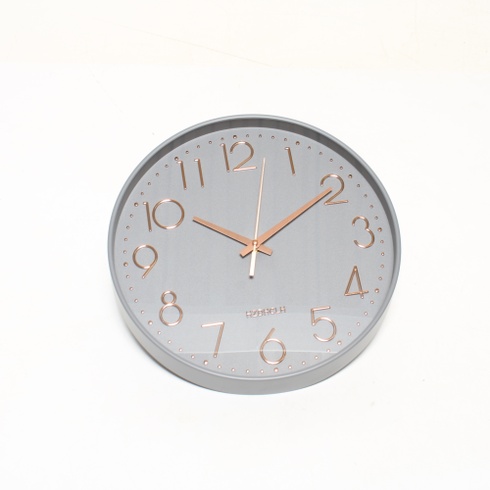 Nástěnné hodiny HZDHCLH šedé 30cm