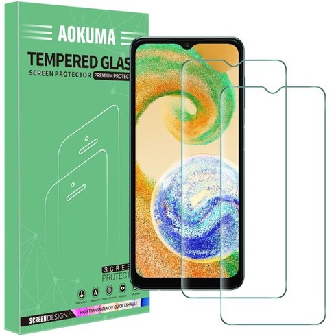 Ochranná fólie AOKUMA pro Samsung Galaxy A04s/A04, 2 kusy skla kompatibilní s ochrannou fólií