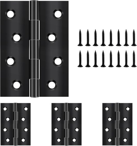 Panty Yeepeo 4 Pack skládací 100 mm × 70 mm, černý Pant z nerezové oceli Klavírní pant Malý pantový