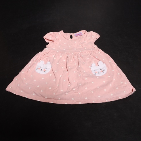 Detské šaty Socute ružové 6-9m