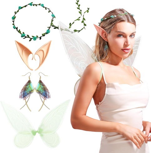 Kostým JeVenis elfí víla s křídly