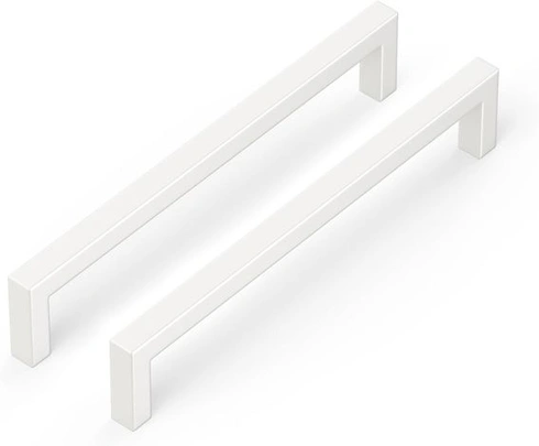 LONTAN 15 kusov úchytky na skrinky biele úchytky na nábytok rozstup otvorov 128 mm úchytky na kuchynské