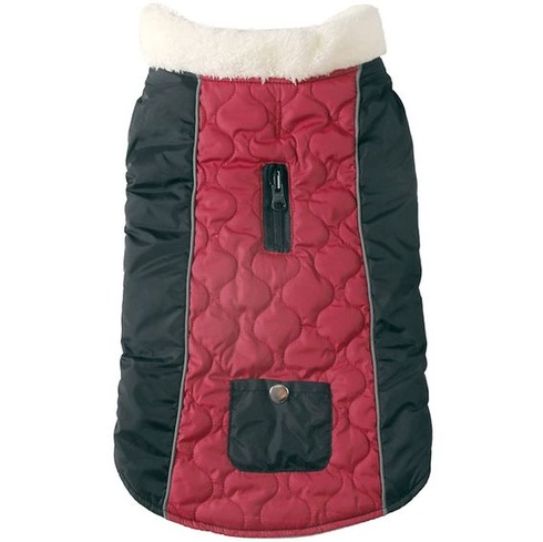 JoyDaog Fleece obojek zateplené psí kabáty pro malé psy s kapsou Vodotěsná bunda pro štěně na zimu