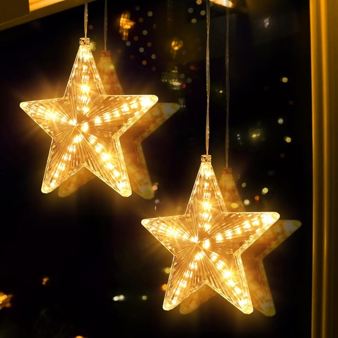 Vianočné svetielka Joomer Moderné hviezdy 2 ks
