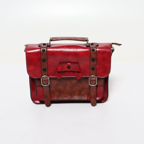 Vintage kabelka Ecosusi červená 