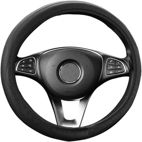 Gvolatee Univerzálny poťah na volant do auta Heavy Duty Kožený poťah na volant 37-39CM / 15''
