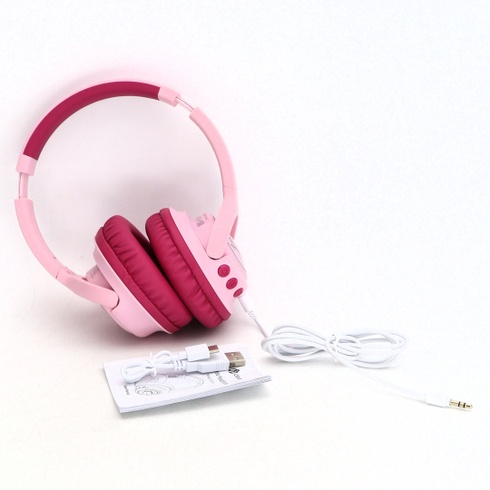 Bezdrátová sluchátka iClever BTH18 růžová