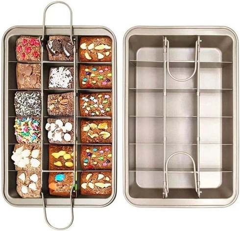 Ideální plech na pečení Swan Brownie Plech na pečení Plech na koláče s přepážkami Velikost: 31 * 20