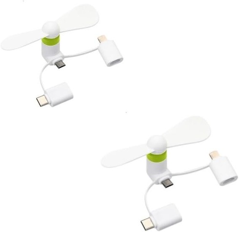USB ventilátory, telefónne ventilátory, 2 PCS mini ventilátor, mobilný telefón ventilátor, prenosný