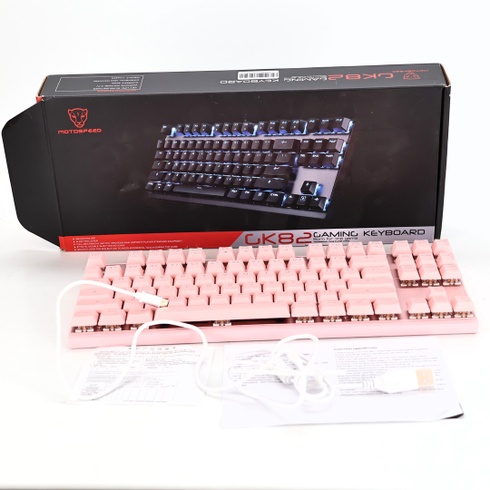Herní klávesnice MOTOSPEED MSCK82 růžová