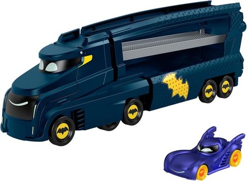 Fisher-Price Batwheels Big Big Bam Truck s rampou na prepravu autíčok, obsahuje 1 vozidlo,