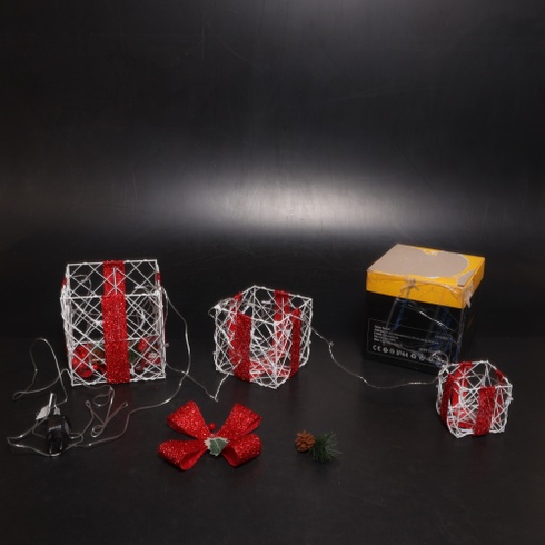 Vánoční LED krabičky Salcar 3 kusy