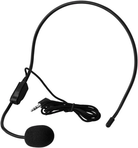 Nejlepší mikrofon + atrapa náhlavní soupravy, 3,5 mm mikrofon Zvukový mikrofon 3,5 mm kabelový