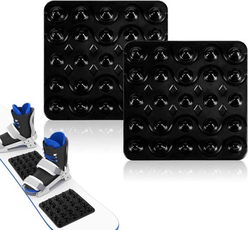 PEUTIER Balenie 2 podložiek na snowboard, podložky na uchopenie na snowboard, protišmyková podložka,