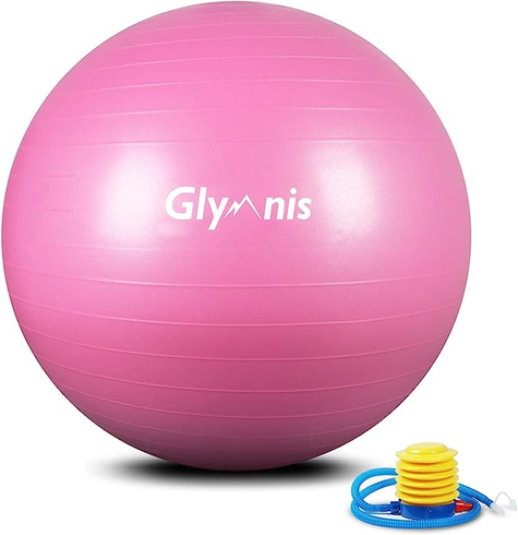 Růžový gymnastický míč Glymnis