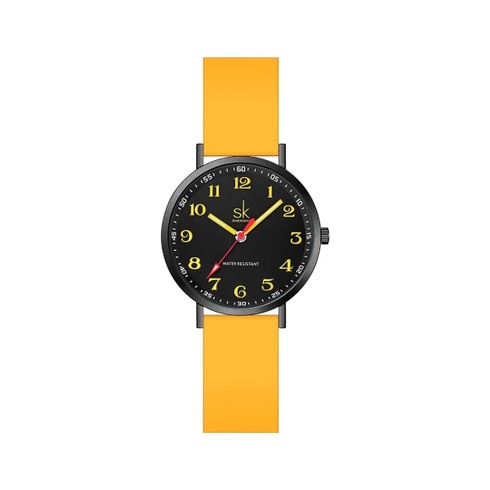 Dámské hodinky Shengke TYK0166L žlutočerné