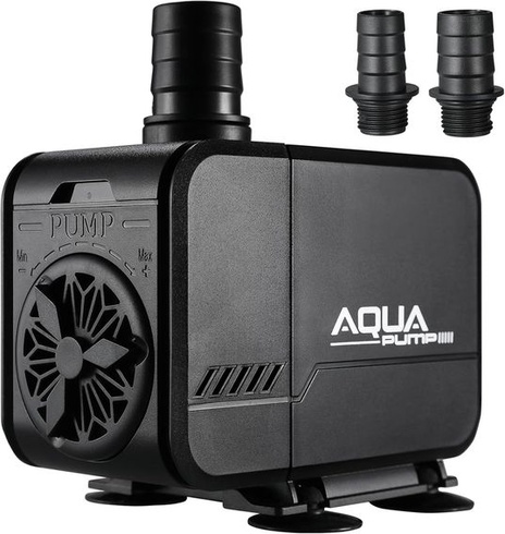 Ponorné vodné čerpadlo 45 W, akvarijné čerpadlo 3000 l/h, nastaviteľný prietok, obojživelné
