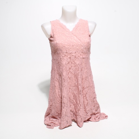 Krajkové šaty Viriber vel. 152 růžové