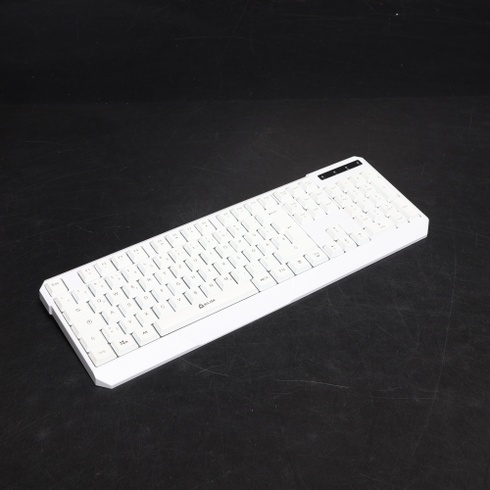 Bezdrátová klávesnice KLIM ‎SP17 bílá