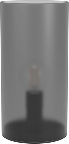 Nočná lampa EGLO Geo, elegantná sklenená stolná lampa, dekorácia do izby spálne, valcová lampa do