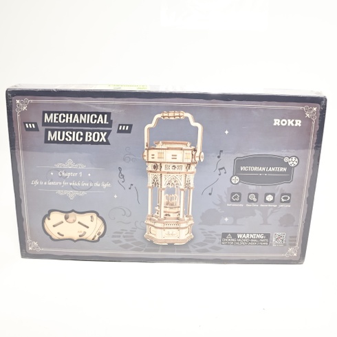 Dřevěná skládačka Robotime lucerna Music Box