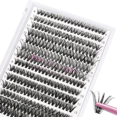 280 ks rias jednotlivo DIY individuálne riasy pre predĺženie rias Klastre rias Individuálne riasy