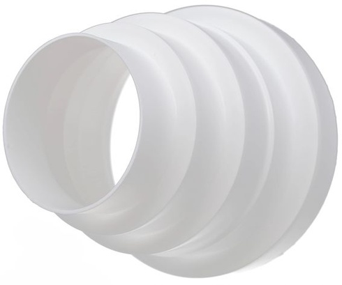 H&C VENT PVC redukcia pre ventilačnú hadicu a výfukovú hadicu - adaptér pre redukciu - hadicová
