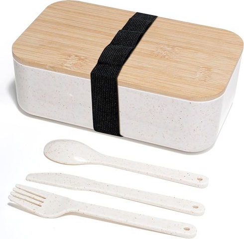 Boîte Bento Cheerhom Lot De 2 - 1000 Ml Chacune, Avec Couverts, Passe Micro-ondes Et Lave-vaisselle