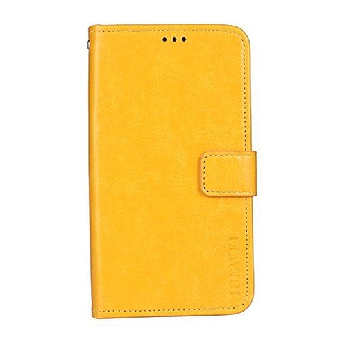 COQUE Oppo A5 2020 púzdro na mobil, flip peňaženka so slotom na kartu pre Oppo A5 2020 (žltá)