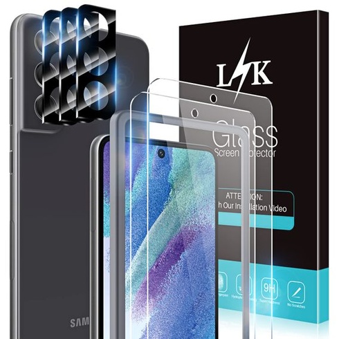 [2+3 kusy] Ochranná fólie LÏK pro Samsung Galaxy S21 FE 5G (ne pro S20 FE) se 2 kusy ochranné fólie