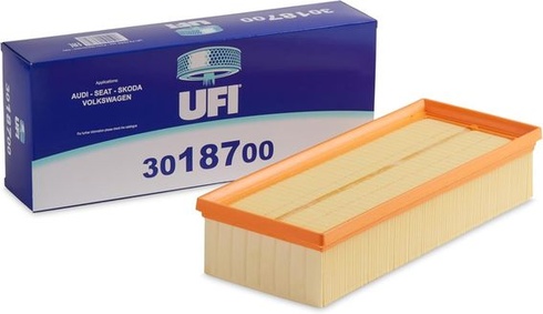UFI filtre, Vzduchový filter 30.187.00, Náhradný vzduchový filter, Vhodné pre automobily, Použiteľné