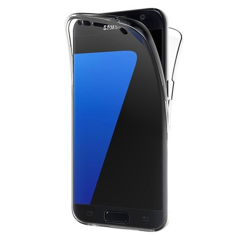 AICEK Samsung Galaxy S7 Edge Case, 360° celotělové průhledné silikonové ochranné pouzdro pro