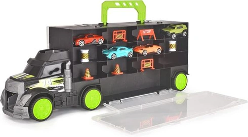 Dickie Toys - Carry & Store Transporter - vozítko pro uskladnění 28 autíček, z toho 4 autíčka