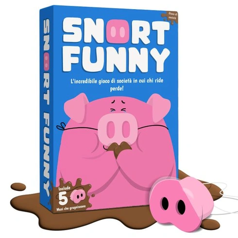 Snort Funny - Chi Ride Horse - Dosková hra pre dospelých aj deti - so 150 kartičkami s výzvami, 5