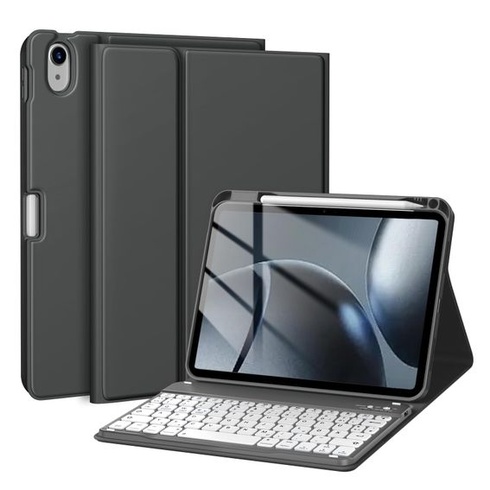 Pouzdro drivego s klávesnicí pro iPad (A16) 11. generace/10. generace, tmavě šedé